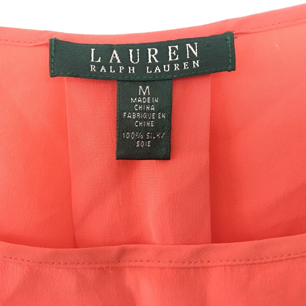 LAUREN RALPH LAUREN LONG SLEEVE SILK BLOUSE WOMENS SIZE M - Picture 14 of 15